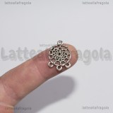 Ciondolo Acchiappasogni in metallo argento antico 18x13mm