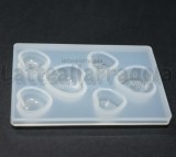 Stampo in silicone Cuoricini lucido 65x42mm
