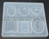 Stampo in silicone Cornici e Ciondoli lucido 90x80mm