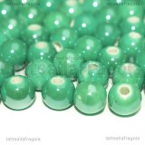 5 Perle in Ceramica Turchese 8mm