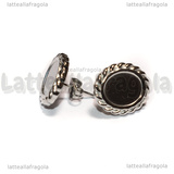 Perni in Acciaio Inox per Cammei 10x8mm