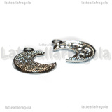 Ciondolo Luna Filigranata in Acciaio Inox 19x15x1mm