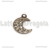 Ciondolo Luna Filigranta in Acciaio Inox 19x15x1mm