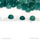 3 Cabochon in Giada Verde Tè 4mm