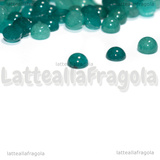 3 Cabochon in Giada Verde Tè 4mm