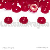 3 Cabochon in Giada Rossa 4mm
