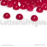 3 Cabochon in Giada Rossa 4mm