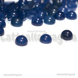 3 Cabochon in Giada Blu 4mm