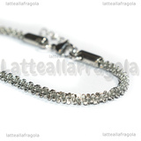 Bracciale Maglia 3.3mm in Acciaio Inox 18cm