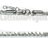 Bracciale Maglia 3.3mm in Acciaio Inox 18cm