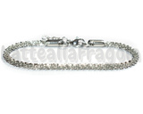 Bracciale Maglia 3.3mm in Acciaio Inox 18cm