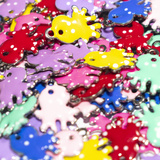 3 Charms Polpo in Acciaio Inox smaltato 12x9mm