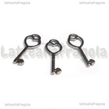 Ciondolo Chiave in Acciaio Inox 15x5.5x1mm