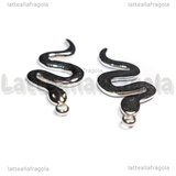 Ciondolo Serpente in Acciaio Inox 26x11x2mm