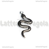 Ciondolo Serpente in Acciaio Inox 26x11x2mm