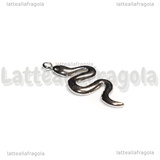 Ciondolo Serpente in Acciaio Inox 26x11x2mm