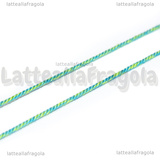 1Metro di Cordino in Cotone Melange Tropical 1mm