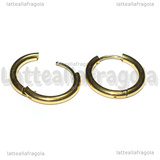 Creole in Acciaio Inox Dorato 14x2.5mm