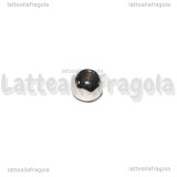 25 Dadi stondati in Acciaio Inox foro passante 4x4x4mm