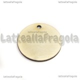 Ciondolo tondo in legno naturale 30mm